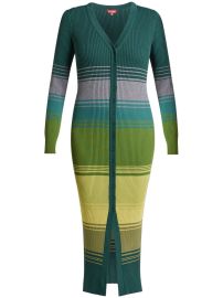 STAUD Shoko Striped Knitted Dress - at Farfetch